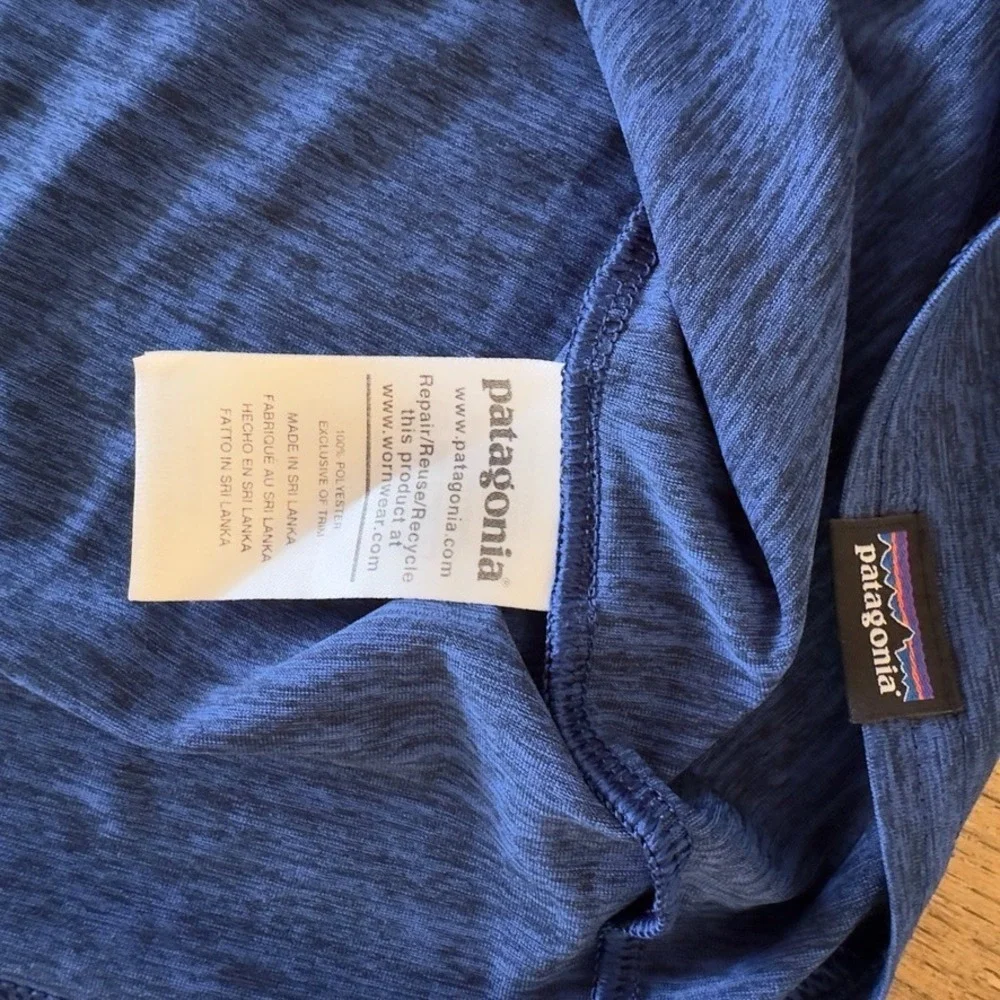 Patagonia Capilene Cool Daily Shirt-Stretch Performance UPF 50+-Blue Solid-Sz XL - Picture 8 of 12
